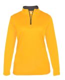 Badger Sportswear 4103 B-Core Women's Quarter-Zip in Gold/ graphite