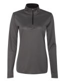 Badger Sportswear 4103 B-Core Women's Quarter-Zip in Graphite/ black