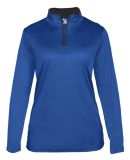 Badger Sportswear 4103 B-Core Women's Quarter-Zip in Royal/ graphite