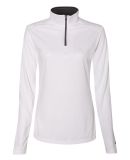 Badger Sportswear 4103 B-Core Women's Quarter-Zip in White/ graphite