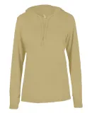 Badger Sportswear 4165 B-Core L/S Women's Hood Tee in Vegas gold