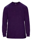 Badger Sportswear 4174 Tonal Blend L/S Tee Purple Tonal Blend