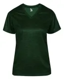 Badger Sportswear 4175 Tonal Blend Women's V-Neck  Forest Tonal Blend