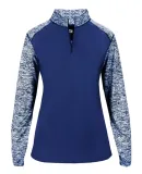 Badger Sportswear 4198 Sport Blend Women's 1/4 Zip Royal/ Royal Blend