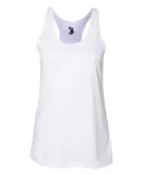 Badger Sportswear 4166 B-Core Women's Racerback Ta White