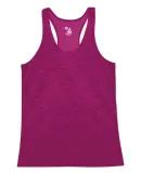 Badger Sportswear 4161 Tonal Blend Racerback Tank Hot Pink Tonal Blend