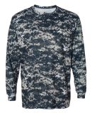 Badger Sportswear 4184 Digital Camo Long Sleeve T- in Navy digital