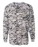 Badger Sportswear 4184 Digital Camo Long Sleeve T- in White digital