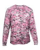 Badger Sportswear 4184 Digital Camo Long Sleeve T- in Pink digital