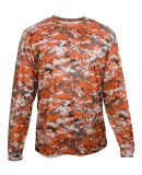 Badger Sportswear 4184 Digital Camo Long Sleeve T- in Burnt orange digital