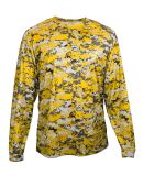 Badger Sportswear 4184 Digital Camo Long Sleeve T- in Gold digital