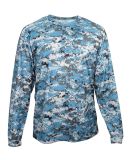 Badger Sportswear 4184 Digital Camo Long Sleeve T- in Columbia blue digital