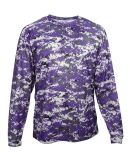 Badger Sportswear 4184 Digital Camo Long Sleeve T- in Purple digital