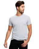 2400 US Blanks Adult Jersey Knit T-Shirt in Heather grey