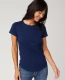 Cotton Heritage W1218 Slubby Scallop Bottom Tee Blue Depths