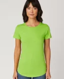 Cotton Heritage W1218 Slubby Scallop Bottom Tee Matcha Green