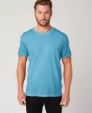 Cotton Heritage MC1042 Mens Oil Wash Tee Aquatic Blue