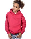 Cotton Heritage Y2500 PREMIUM PULLOVER YOUTH HOODI in Hot pink