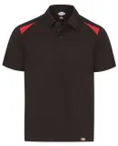 Dickies Workwear LS606 Men's 6 oz. Performance Tea BLACK/ ENG RED