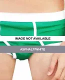 4415 American Apparel Baby Rib Men's Brief Asphalt/White