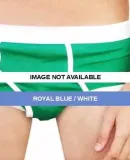 4415 American Apparel Baby Rib Men's Brief Royal Blue / White