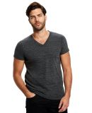 US Blanks 2228 Unisex Triblend V Neck T Shirts in Tri charcoal