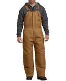 Dickies Workwear TB839 Unisex Duck Insulated Bib O BROWN DUCK _L