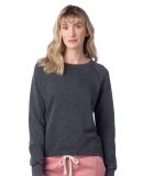 Alternative Apparel 8626 Ladies' Lazy Day Pullover in Washed black