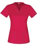 Dickies Medical / DK80DL V-Neck Top Crimson