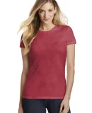 District Clothing DT155 District  Women's Fitted P Red Frost