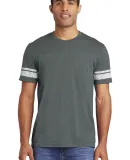 District Clothing DT376 District   Game Tee Hthd Charc/Wht