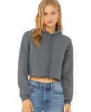 Bella + Canvas 7502 Women's Cropped Fleece Hoodie in Storm