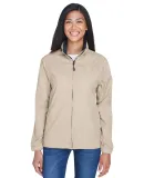 North End 78032 Ladies' Techno Lite Jacket PUTTY/ BLACK