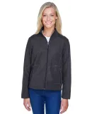 North End 78172 Ladies' Voyage Fleece Jacket HEATHER CHARCOAL