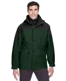 North End 88006 Adult 3-in-1 Two-Tone Parka ALPINE GREEN