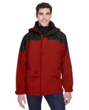 North End 88006 Adult 3-in-1 Two-Tone Parka MOLTEN RED