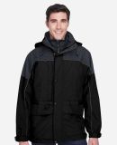 North End 88006 Adult 3-in-1 Two-Tone Parka in Black