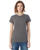 AA1072 Alternative Apparel Ladies Basic Crew  ASPHALT