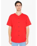 Unisex Thick Knit Baseball Jersey Red