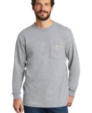 CARHARTT K126 Carhartt  Workwear Pocket Long Sleev in Heather grey