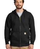 CARHARTT K122 Carhartt  Midweight Hooded Zip-Front Black