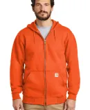 CARHARTT K122 Carhartt  Midweight Hooded Zip-Front BriteOrng