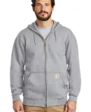 CARHARTT K122 Carhartt  Midweight Hooded Zip-Front Heather Grey