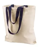 8868 Liberty Bags® Marianne Cotton Canvas Tote NATURAL/ NAVY