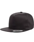 Yupoong-Flex Fit 6502 Unstructured Five-Panel Snap in Black