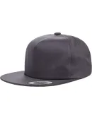 Yupoong-Flex Fit 6502 Unstructured Five-Panel Snap in Charcoal