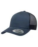 Yupoong-Flex Fit 6506 Retro Snapback Trucker Cap in Navy