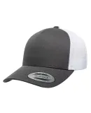 Yupoong-Flex Fit 6506 Retro Snapback Trucker Cap in Charcoal/ white