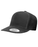 Yupoong-Flex Fit 6006 Five-Panel Classic Trucker C in Charcoal/ black