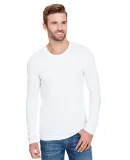 Anvil 6740 Triblend Long Sleeve T-Shirt in White